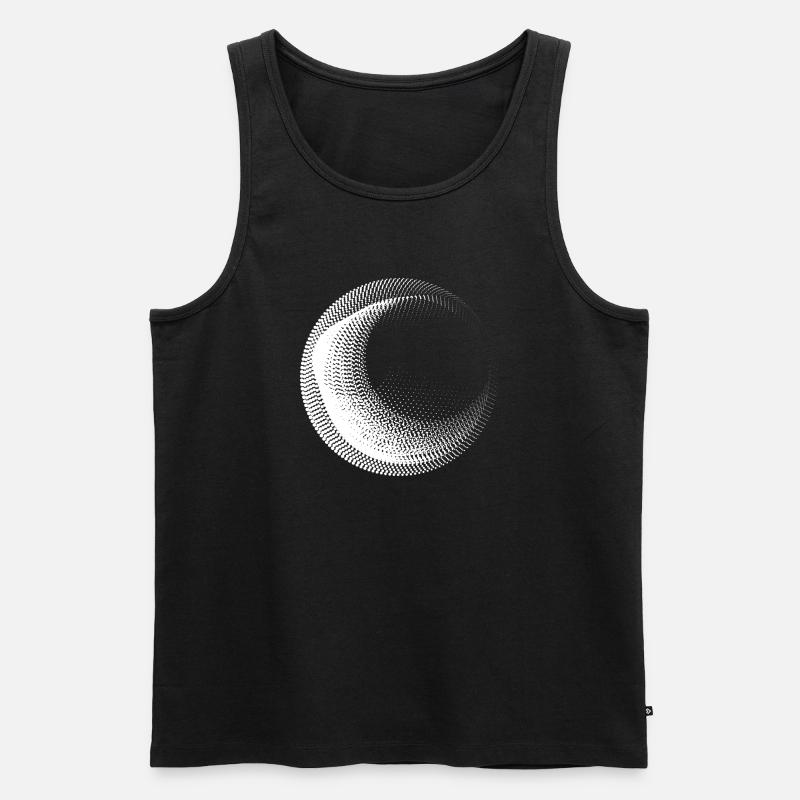 Conception de cercles points - Débardeur bio Premium Homme - noir
