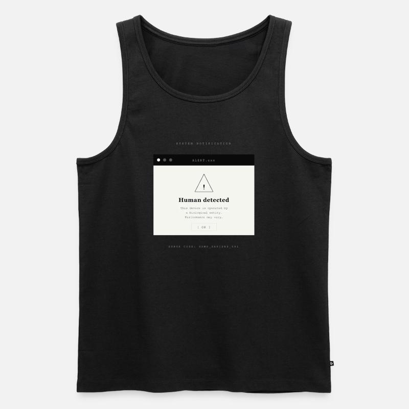 MENSCH ENTDECKT - Männer Premium Bio Tank Top - Schwarz