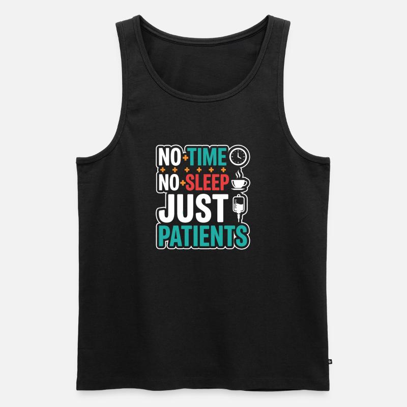 Nachtschicht-krankenschwester, Müde - Männer Premium Bio Tank Top - Schwarz