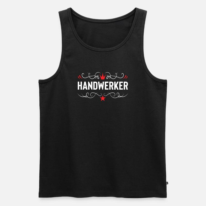 Handwerker Beruf - Männer Premium Bio Tank Top - Schwarz
