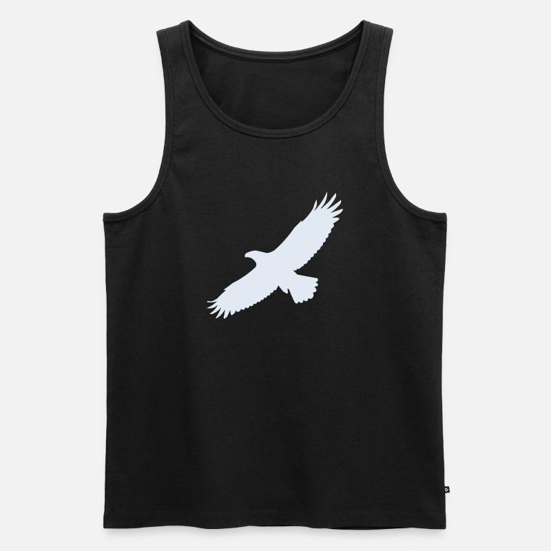 adler - Männer Premium Bio Tank Top - Schwarz