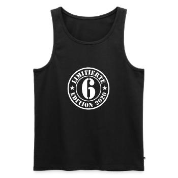 6th Birthday Boy Girl - Men's Premium Organic Tank Top - black - Front - Michal (187cm)