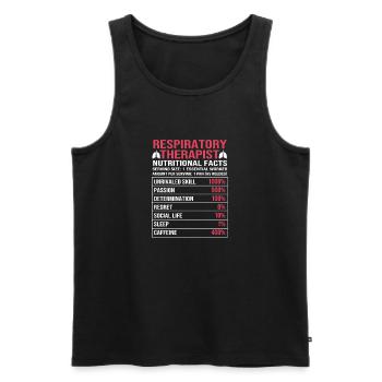 Breathing Breathing Respiratory Therapist Oxygen - Men's Premium Organic Tank Top - black - Front - AI Model Male 178 light (178cm)