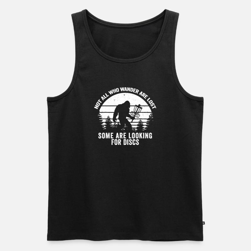 Sasquatch Disc Hunter - Men's Premium Organic Tank Top - black
