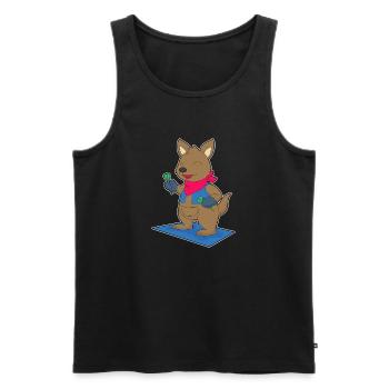 Kangaroo Dart Dart Sport - Men's Premium Organic Tank Top - black - Front - Michal (187cm)