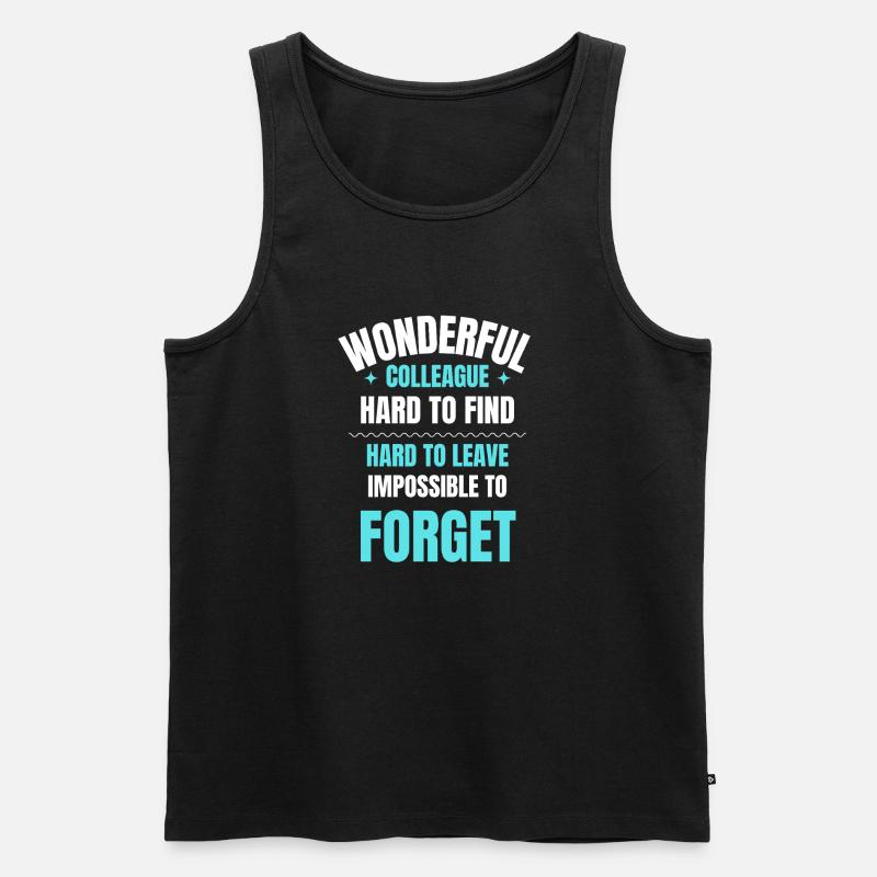 Wunderbares Kollegengeschenk - Männer Premium Bio Tank Top - Schwarz