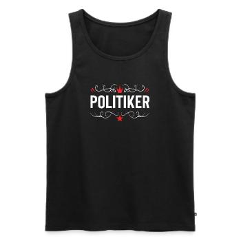 Politiker Beruf - Männer Premium Bio Tank Top - Schwarz - Vorne - Michal (187cm)