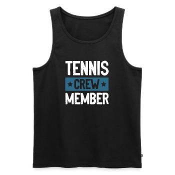 Équipe de tennis - Débardeur bio Premium Homme - noir - Devant - AI Model Male 178 light (178cm)