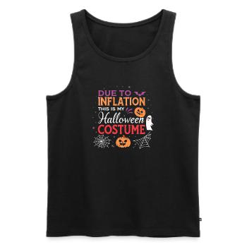 Déguisement Halloween Inflation Humour - Débardeur bio Premium Homme - noir - Devant - Michal (187cm)