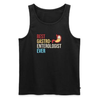 Gastro-entérologie - Débardeur bio Premium Homme - noir - Devant - AI Model Male 178 light (178cm)