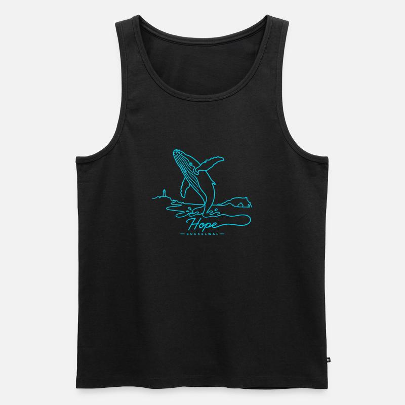 Hoffnungswalensprung - Männer Premium Bio Tank Top - Schwarz