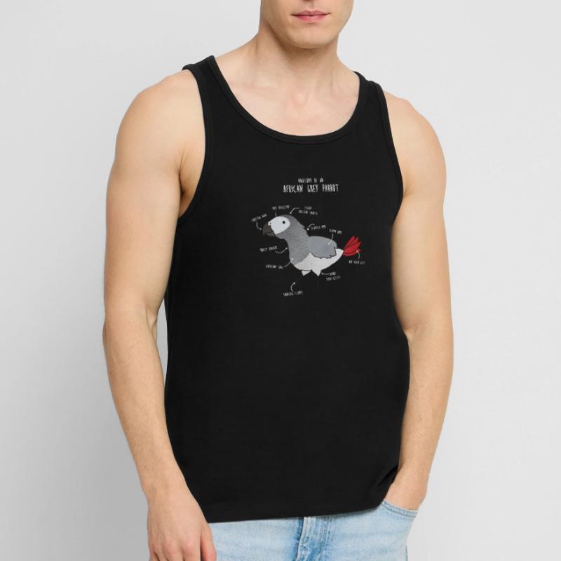 Anatomie der Kugelpython Männer Premium Bio Tank Top