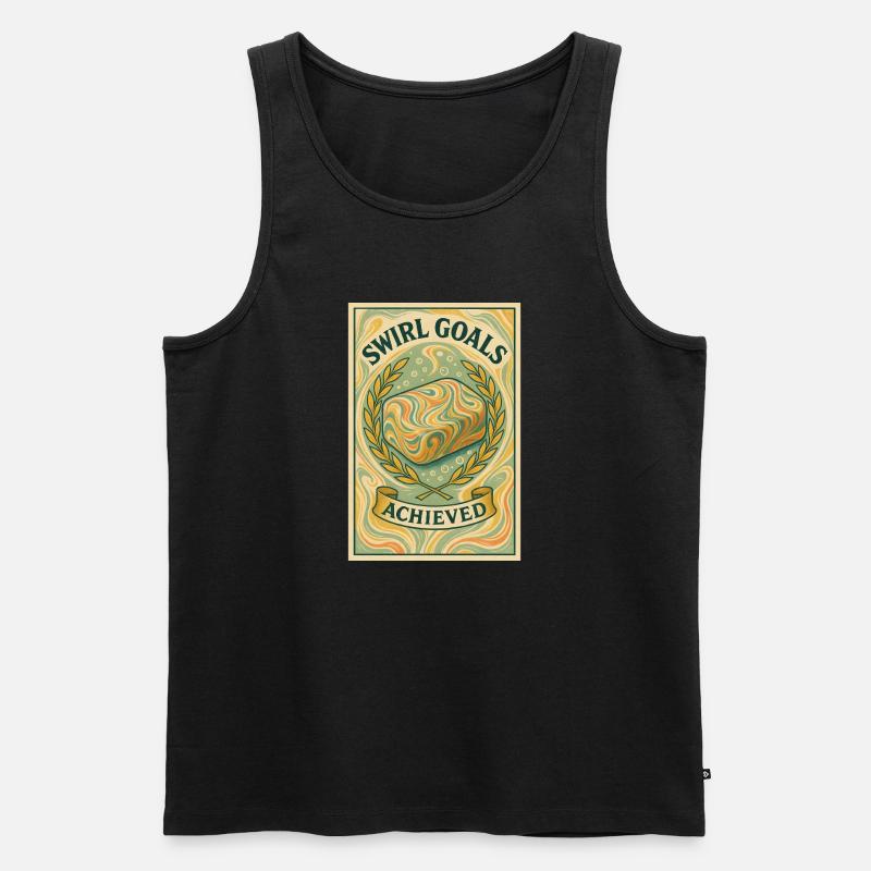 Swirl-Ziele erreicht | Soapmaking - Männer Premium Bio Tank Top - Schwarz