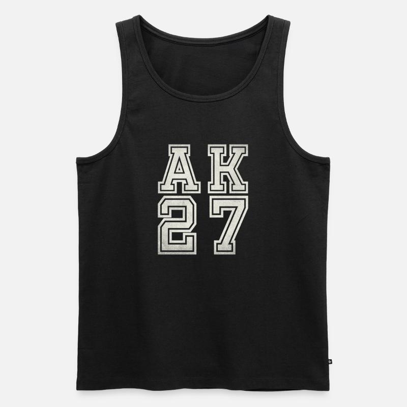 AK 27 - Männer Premium Bio Tank Top - Schwarz