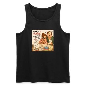 Baby: Euer neues Hobby - Männer Premium Bio Tank Top - Schwarz - Vorne - Michal (187cm)