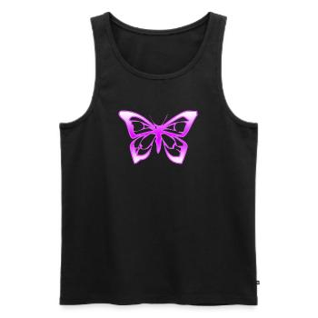 Papillon - Débardeur bio Premium Homme - noir - Devant - Michal (187cm)