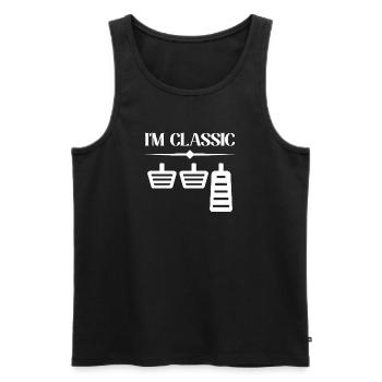 I'm classic Car lover car guy mechanic - Männer Premium Bio Tank Top - Schwarz - Vorne - Michal (187cm)