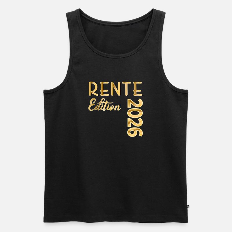 Rente 2026 Rentnergeschenke - Männer Premium Bio Tank Top - Schwarz