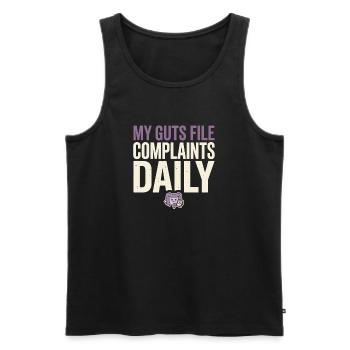 Crohn's disease, Crohn's disease, Ibd-krieger - Men's Premium Organic Tank Top - black - Front - AI Model Male 178 light (178cm)