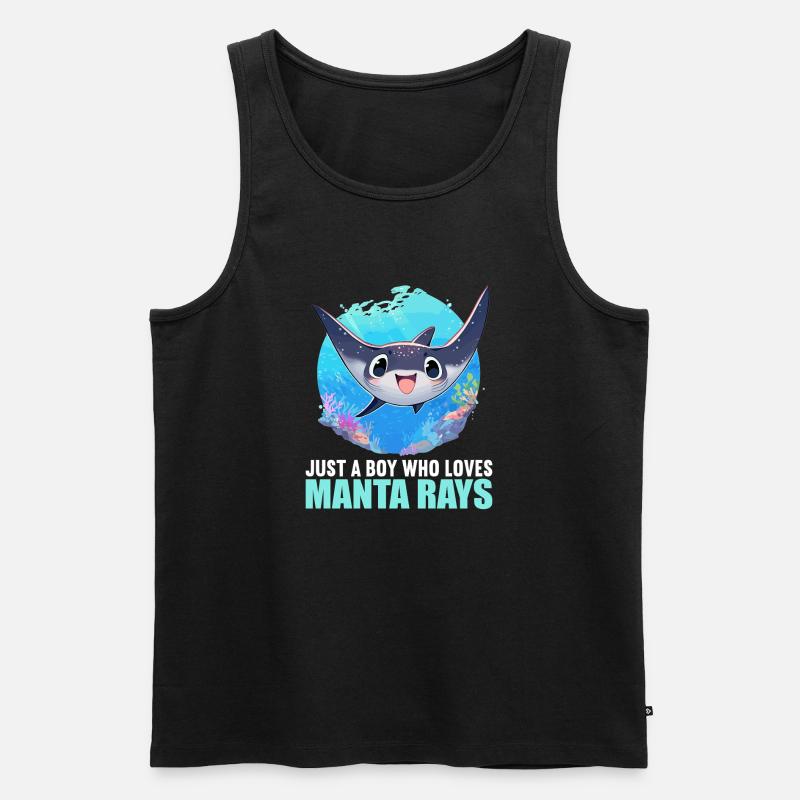 Rays Manta Rays - Men's Premium Organic Tank Top - black