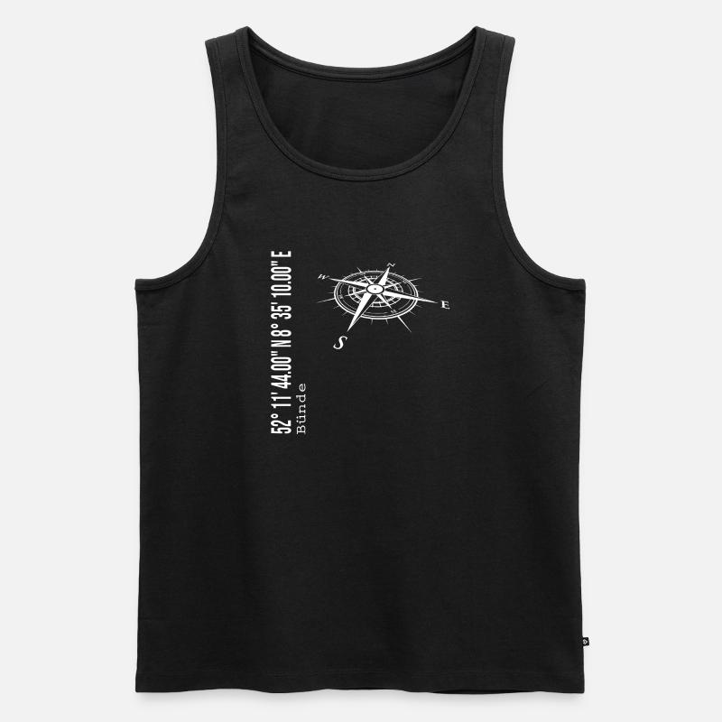 Frets - Débardeur bio Premium Homme - noir