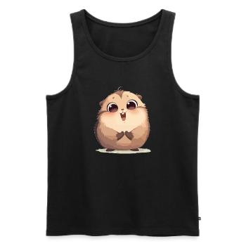 Marmottes Marmotte - Débardeur bio Premium Homme - noir - Devant - Michal (187cm)