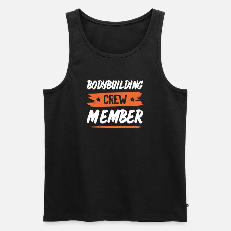 Bodybuilding Crew - Männer Premium Bio Tank Top - Schwarz