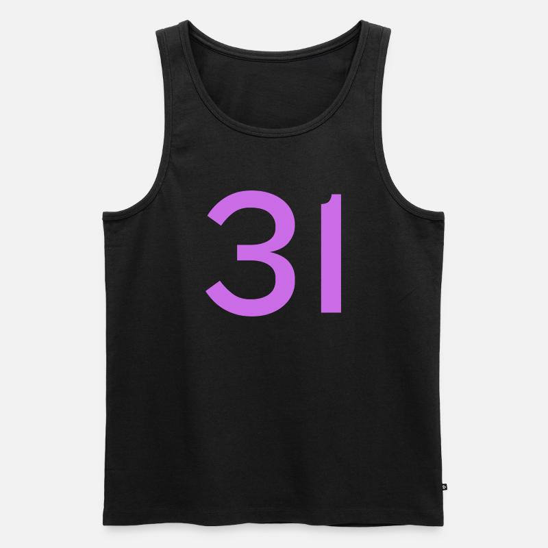 31 - Männer Premium Bio Tank Top - Schwarz
