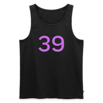 39 - Männer Premium Bio Tank Top - Schwarz - Vorne - AI Model Male 178 light (178cm)