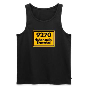 9270 ALTE POSTLEITZAHL 09337 HOHENSTEIN ERNSTTHAL - Männer Premium Bio Tank Top - Schwarz - Vorne - Michal (187cm)