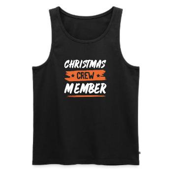 Christmas Crew - Männer Premium Bio Tank Top - Schwarz - Vorne - Michal (187cm)