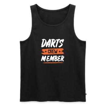 Diving Crew - Men's Premium Organic Tank Top - black - Front - Michal (187cm)