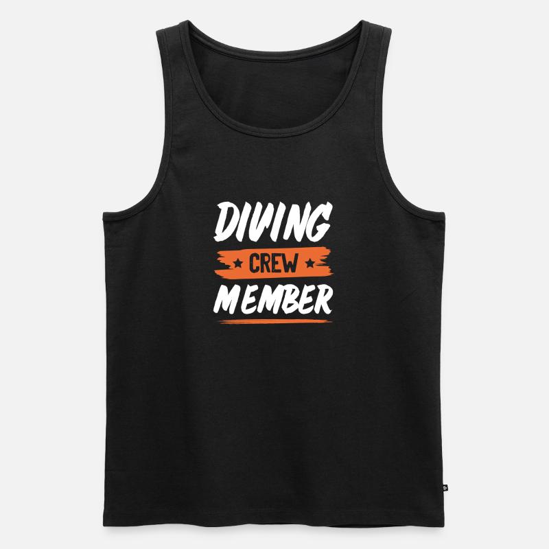 Drinking Crew - Men's Premium Organic Tank Top - black
