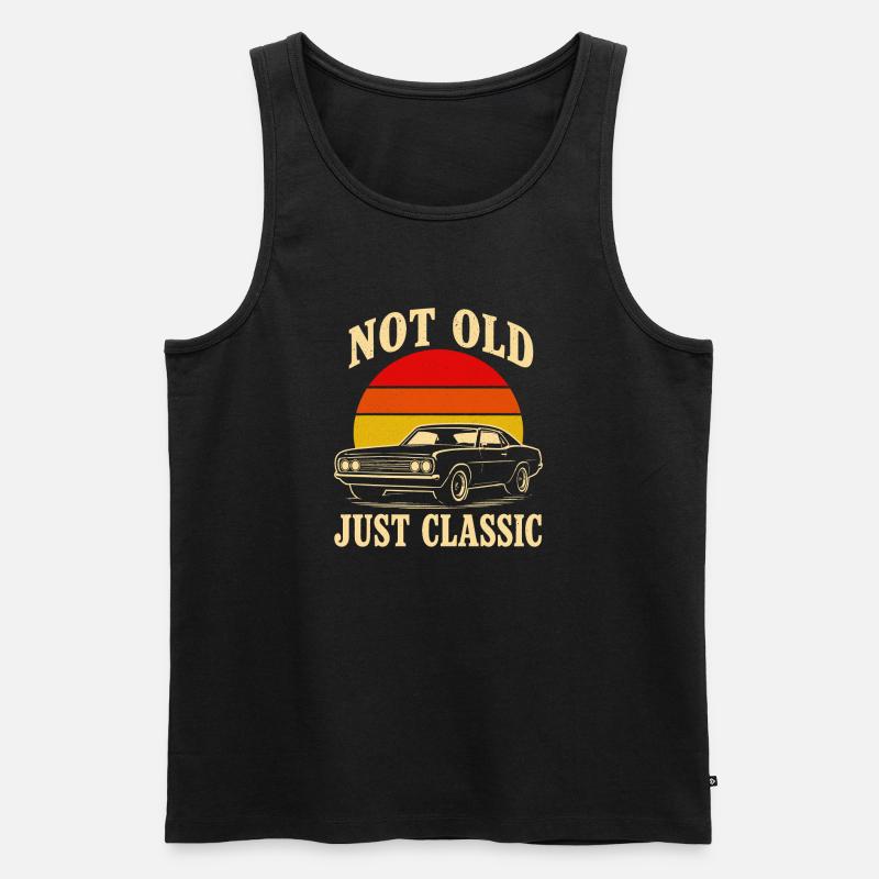Nicht Alt, Nur Klassisch - Männer Premium Bio Tank Top - Schwarz