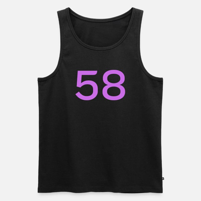 58 - Männer Premium Bio Tank Top - Schwarz