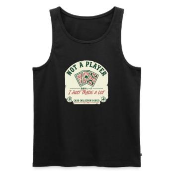 Not A Player I Just Trade A Lot Trading Card - Männer Premium Bio Tank Top - Schwarz - Vorne - Michal (187cm)