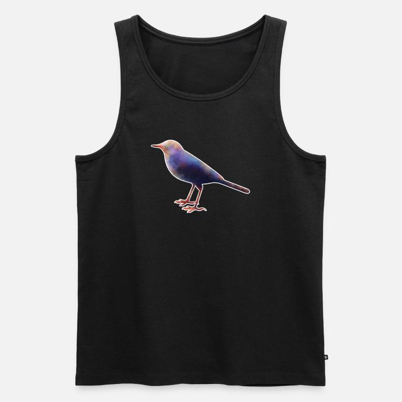 Wagtail.1 - Men's Premium Organic Tank Top - black