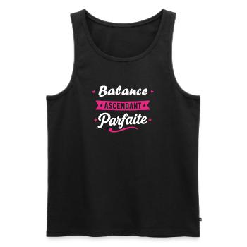 Balance Ascendant Parfaite - Débardeur bio Premium Homme - noir - Devant - Michal (187cm)