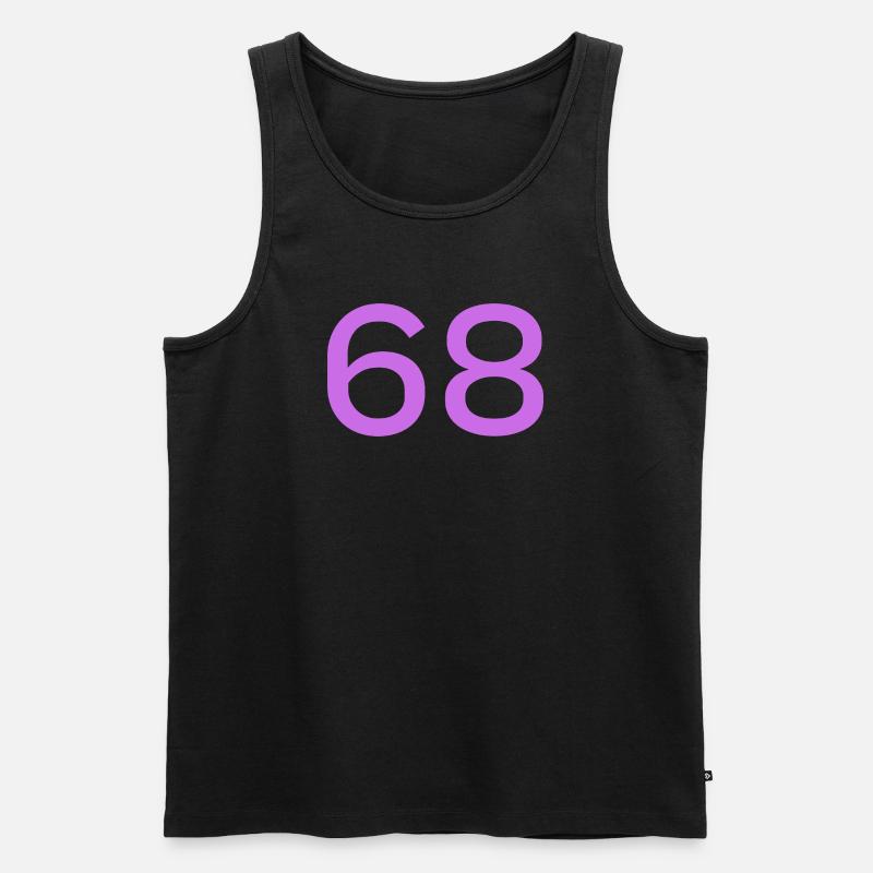 68 - Männer Premium Bio Tank Top - Schwarz