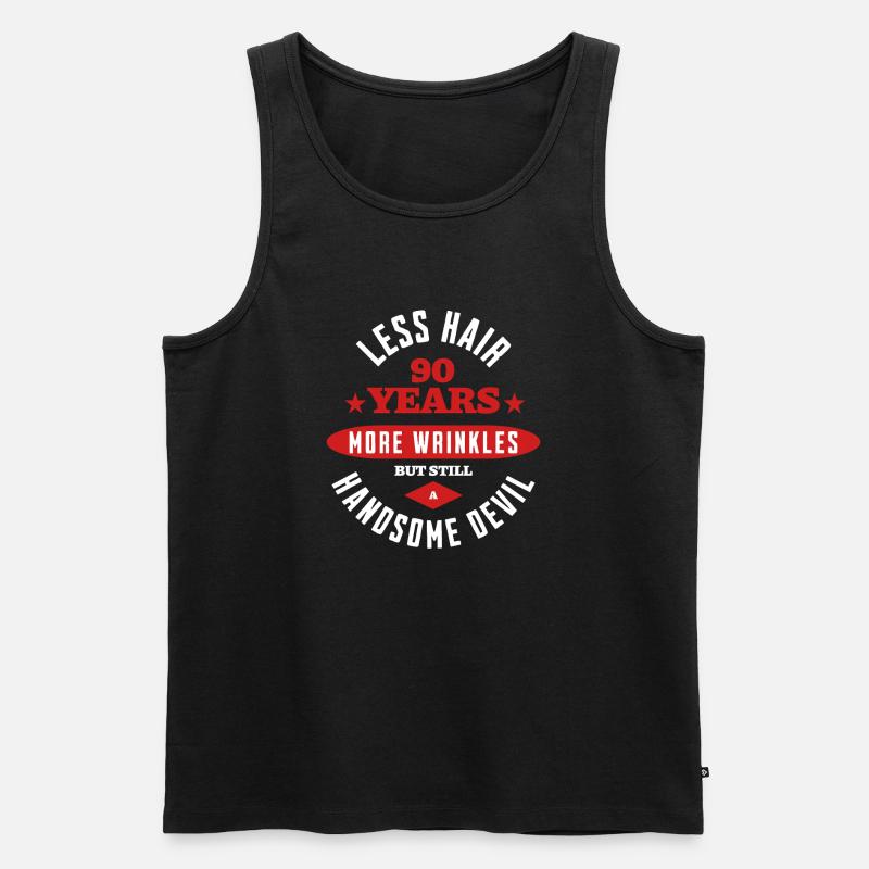 90 Years Handsome Devil - Men's Premium Organic Tank Top - black