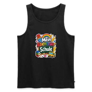 Schulkind 2026 Einschulung 2026 Schulanfang - Männer Premium Bio Tank Top - Schwarz - Vorne - Michal (187cm)