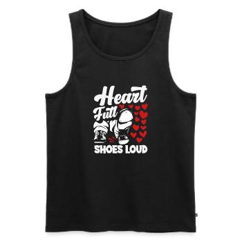 Stepptänzer, Steppschuhe, Tap Dance - Männer Premium Bio Tank Top - Schwarz - Vorne - Michal (187cm)