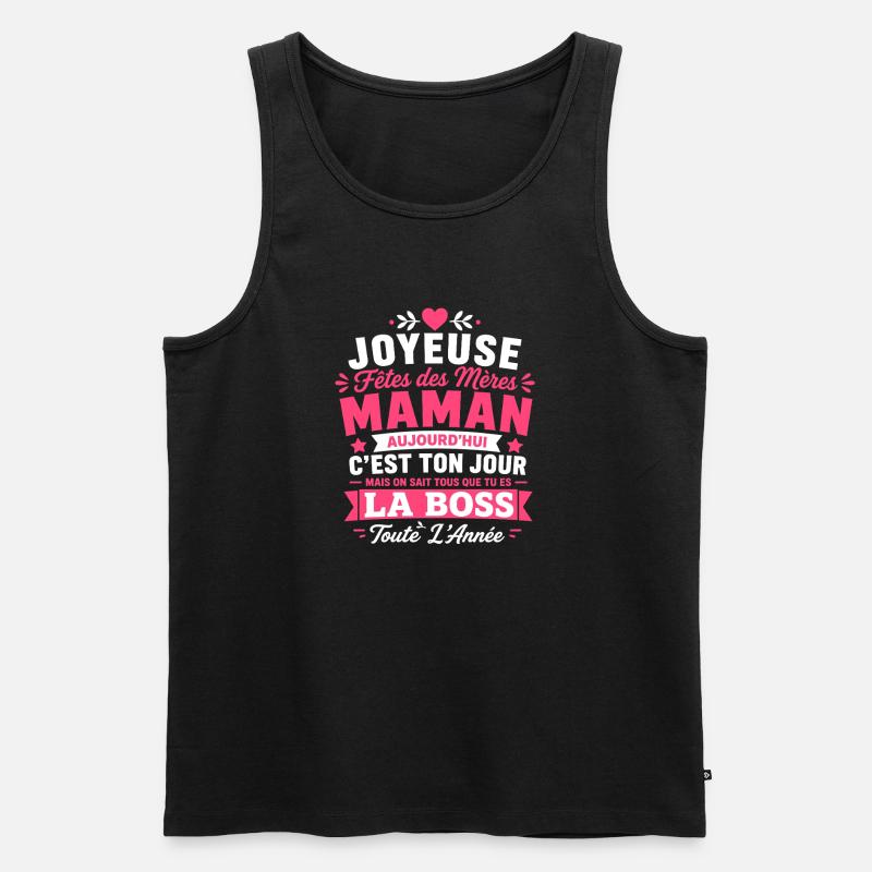 Maman chef - Débardeur bio Premium Homme - noir