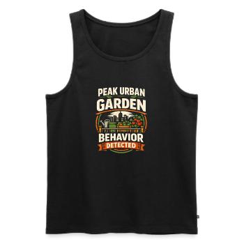 Urban-Garten-Alarm | City Farming - Männer Premium Bio Tank Top - Schwarz - Vorne - AI Model Male 178 light (178cm)