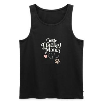 Beste Dackel Mama Dachshund Mom Gift for Dog Lover - Männer Premium Bio Tank Top - Schwarz - Vorne - Michal (187cm)