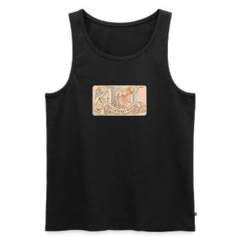 Tanz, als würde niemand zusehen - Männer Premium Bio Tank Top - Schwarz - Vorne - AI Model Male 178 light (178cm)