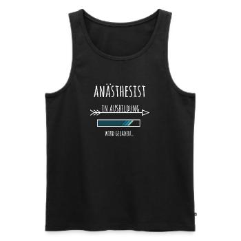 Anästhesist Ausbildung Medizinstudium Arzt Medizin - Männer Premium Bio Tank Top - Schwarz - Vorne - Michal (187cm)