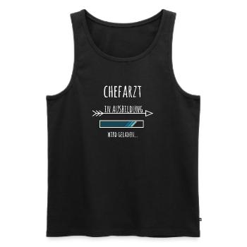 Chefarzt Ausbildung Medizinstudium Arzt Medizin - Männer Premium Bio Tank Top - Schwarz - Vorne - AI Model Male 178 light (178cm)