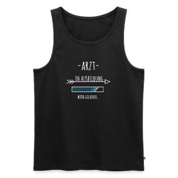 Arzt Ausbildung Medizinstudium Medizin Student - Männer Premium Bio Tank Top - Schwarz - Vorne - Michal (187cm)