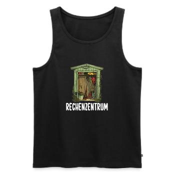 Schrebergarten Gärtner Rechenzentrum Gartenfreunde - Männer Premium Bio Tank Top - Schwarz - Vorne - AI Model Male 178 light (178cm)